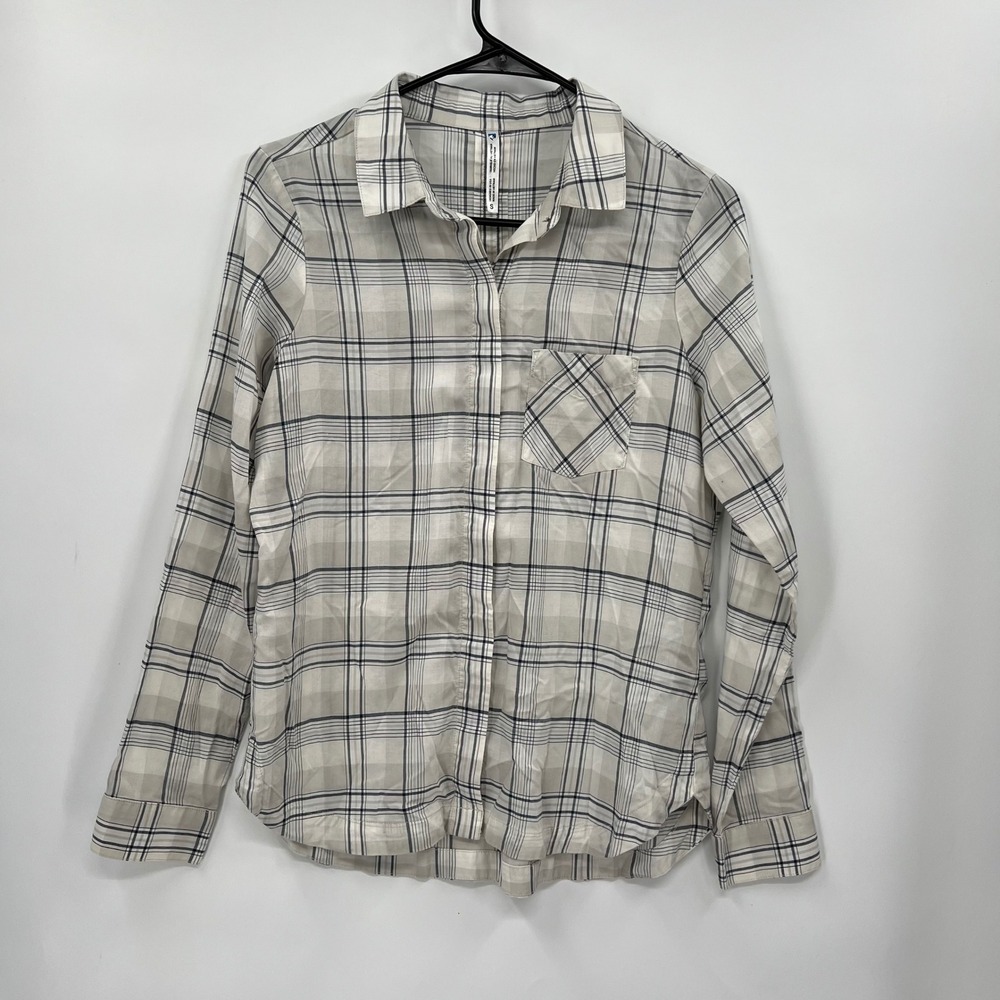KUHL Women's Plaid Button Up Shirt Long Sleeve Tencel Size S